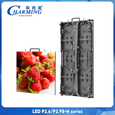Layar Dinding Video LED Hd 2k 4k P2.6 P2.98 Smd Penuh Warna Dalam Ruangan Led Penyewaan Panel Matriks LED Menampilkan Layar LED Melengkung