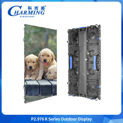 Tampilan Dinding Video LED Luar Ruangan P2.98 IP65 Tahan Air dengan Kecepatan Refresh 7680Hz untuk Solusi Layar Periklanan