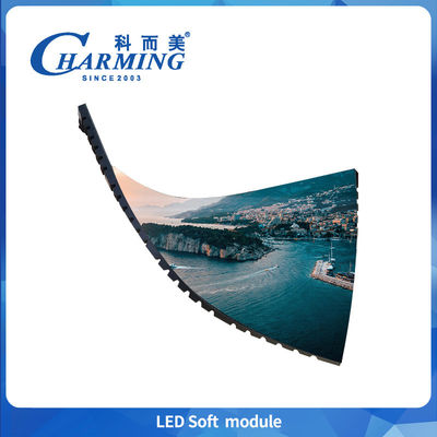 IP40 Layar Fleksibel Silinder Magnetik Kuat P2 P2.5 P3 P3.076 P4 Pemeliharaan Depan Modul Lembut Dalam Ruang