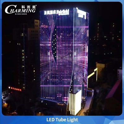 Lampu Tabung LED RGB Paduan Aluminium U38 DC24V Kontrol SPI untuk Bangunan