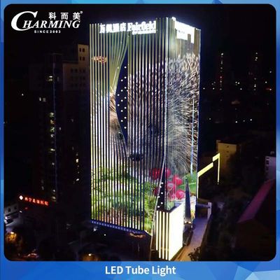 Lampu Tabung Luar Ruangan Berperingkat IP65 Tanpa Sambungan Area Gelap Penutup PC Anti UV Untuk Pencahayaan Bangunan Tangga