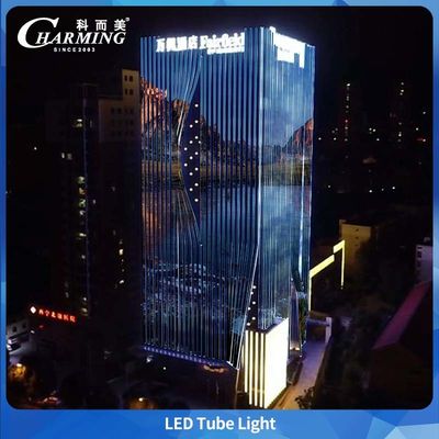 Lampu Tabung LED PC Cover SMD5050 IP65 Untuk Iklan Bangunan Luar Ruangan yang Besar