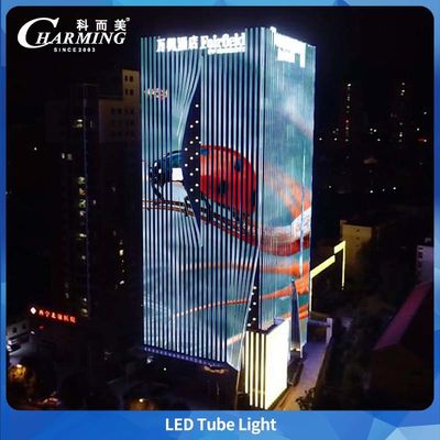 Lampu Tabung LED RGB Hemat Energi IP65 untuk Luar Ruangan untuk Dekorasi Bangunan dengan Penutup UV-PC