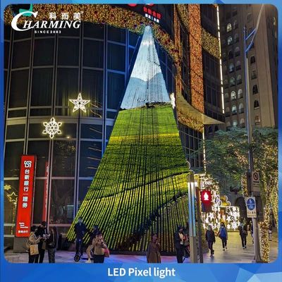 Lampu Pixel LED yang Menawan Dengan Lanjutan Titik Henti RGB Dapat Mencapai Sudut 180° Untuk Pencahayaan Arsitektur Bangunan
