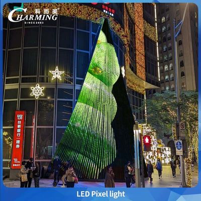 Flat Transparan IP66 Outdoor Led Pixel Light Low Power Untuk Jembatan