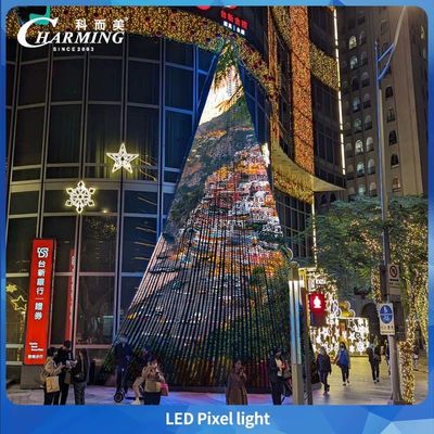 30MM IP66 DC24V RGB Aluminium Profil Luar Ruang Permanen Led Natal Led Pixel Point Light