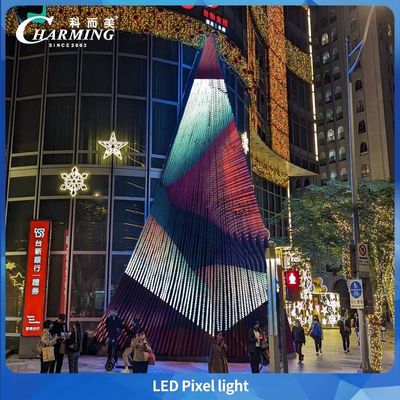 Lampu Pixel LED SMD3535 50C IP66 Tahan Air Kontrol SPI Untuk Dinding Luar Ruangan Pencahayaan Panggung Taman