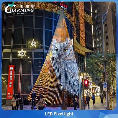 30mm Rgb Dc24v Dot Pixel Outdoor Led Point Dmx Pixel Led Dot Light untuk Bangunan Fasad