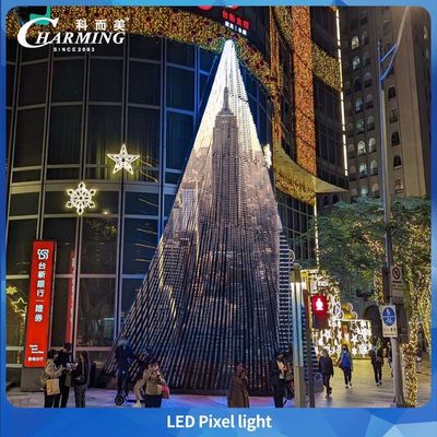 Lampu Pixel LED Teknologi Baru 50C SMD3535 IP66 Kontrol SPI Lampu Luar Ruangan Dekorasi Dinding Eksterior Lampu Panggung Taman
