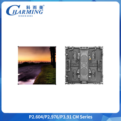 Layar Tampilan LED Luar Ruangan P3.91 IP65 7680Hz Kabinet 500*500mm SMD1921 Layar Iklan Digital Tampilan Luar Ruangan