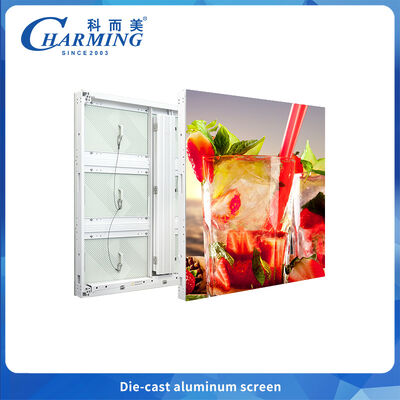 IP65 Outdoor Die-Cast Aluminum LED Display P4.44-P10 Front/Rear Maintenance Ultra Light 25kg/Cabinet
