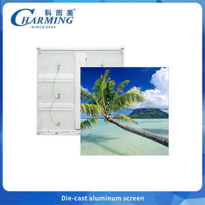 Layar Iklan 4k Aluminium Die-cast 960x960MM Tahan Air Luar Ruangan P6 Led Wall Screen