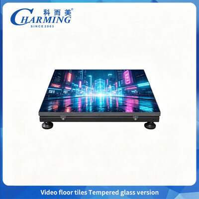 500x1000mm Kinerja Tinggi P3.91 LED Video Floor Tile / Tempered Glass Interactive Dance Floor