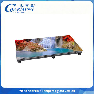 1500CD/m2 Kecerahan Lantai Tarian Layar LED P3.91 dengan Versi Kaca Tempered Pasca pemeliharaan